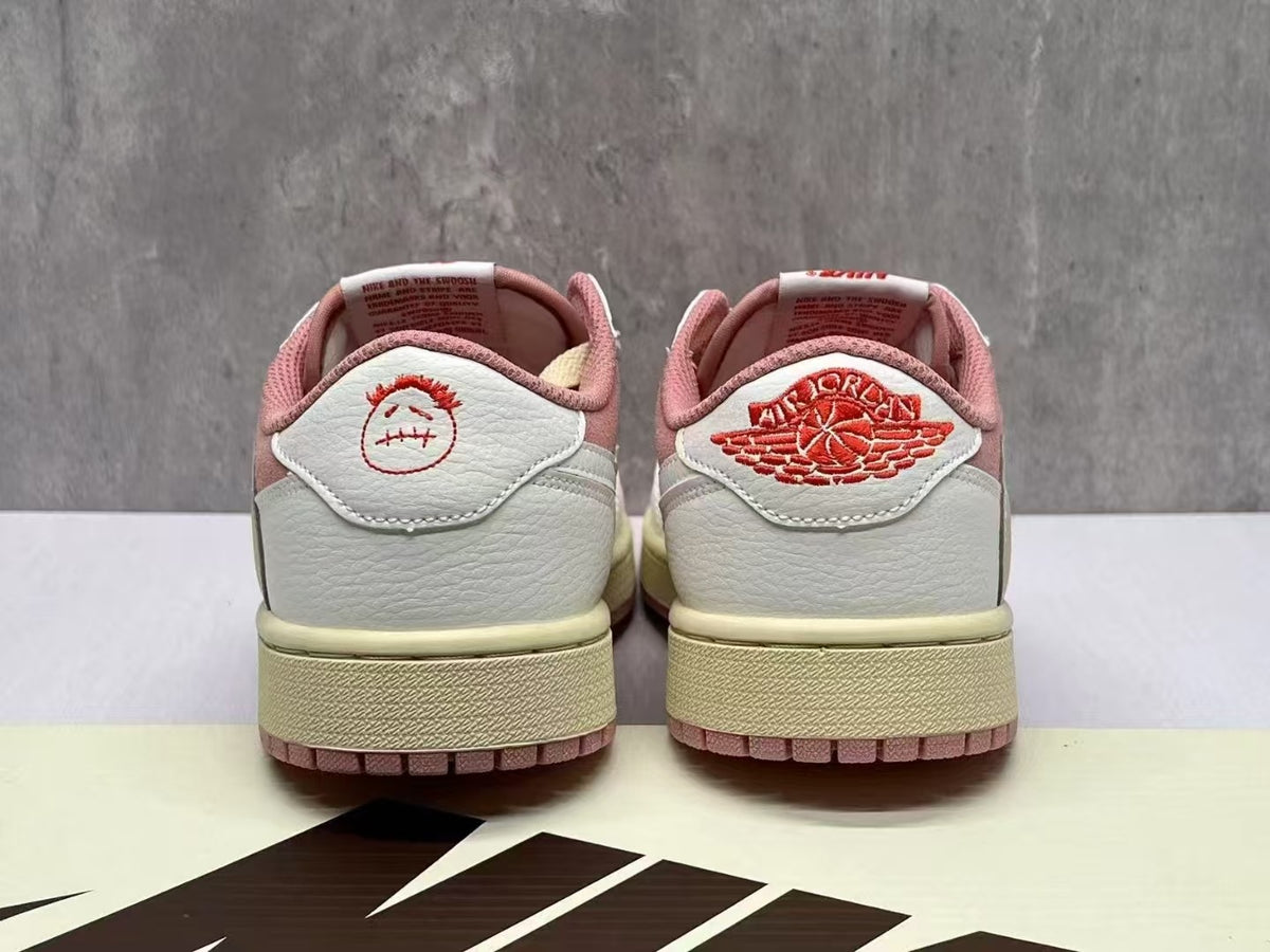 Travis Scott x Air Jordan 1 Low OG “Shy Pink/Red”