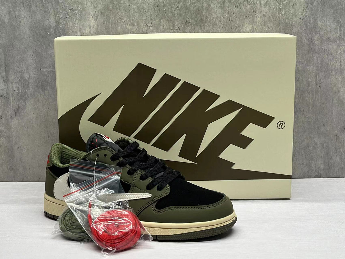 Air Jordan 1 Low Olive Green/Black