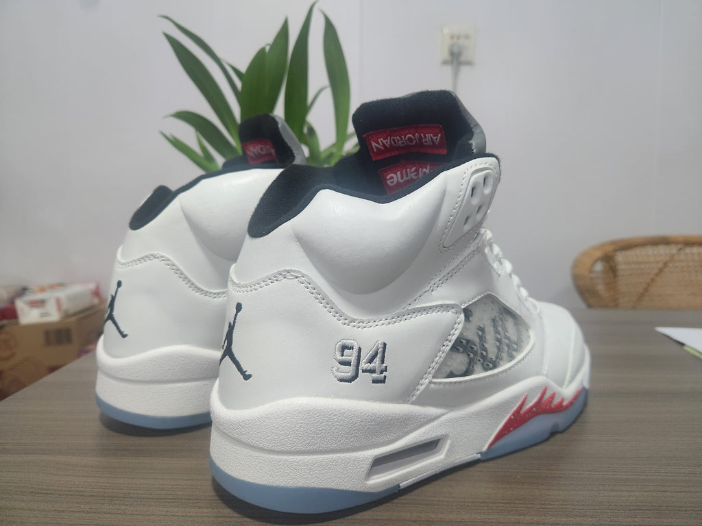 Supreme x Air Jordan 5 Retro “White”