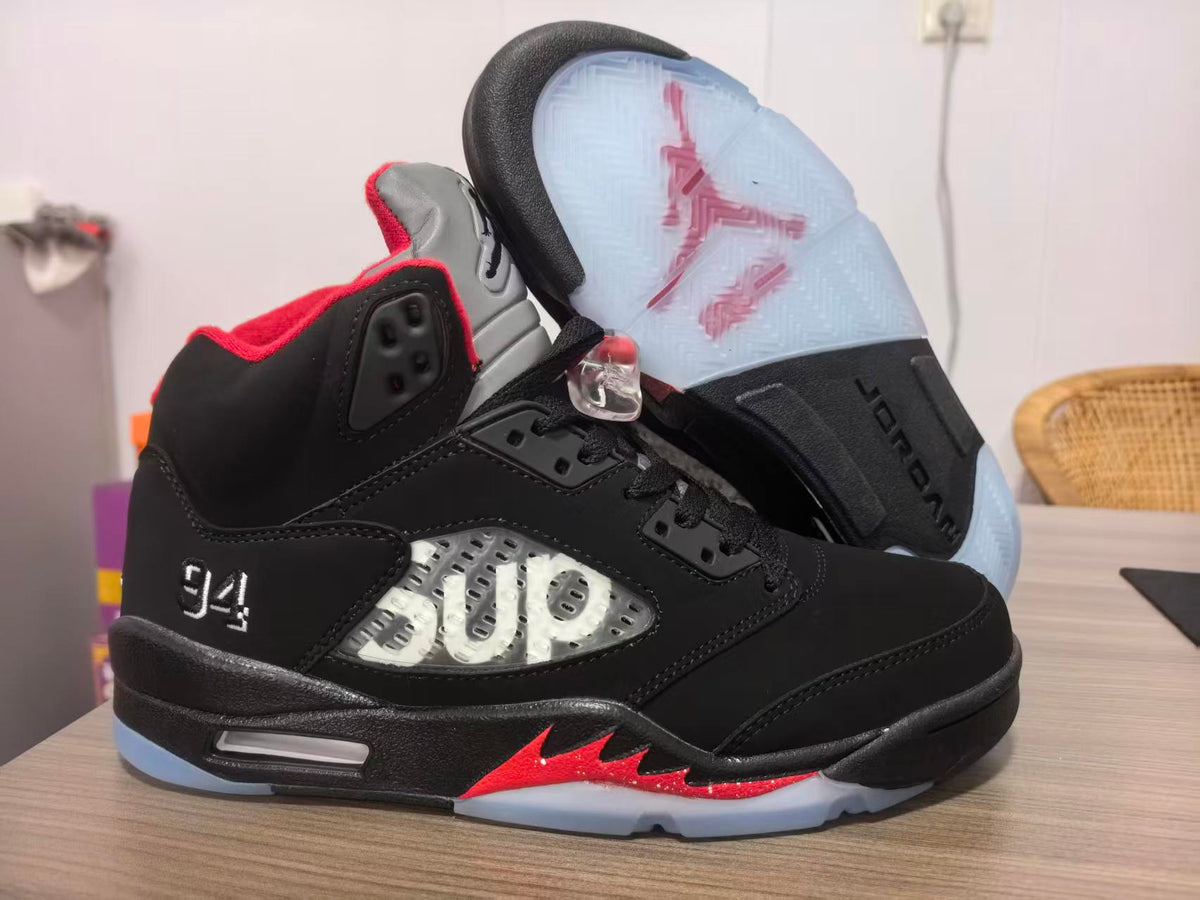 Supreme x Air Jordan 5 Retro “Black”
