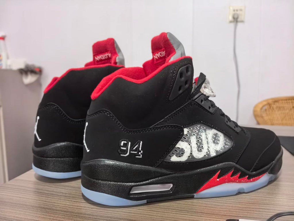Supreme x Air Jordan 5 Retro “Black”