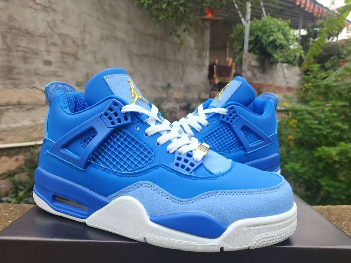 Air Jordan 4 Retro Blue Gold