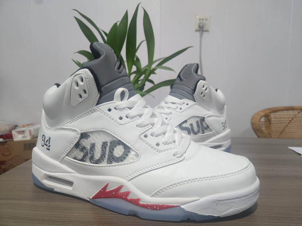 Supreme x Air Jordan 5 Retro “White”