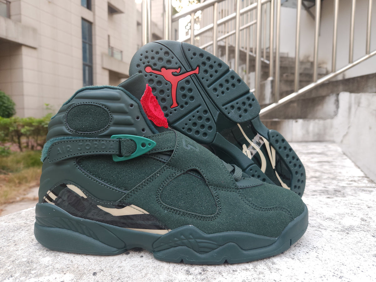 Air Jordan 8 Retro Dark Green Red