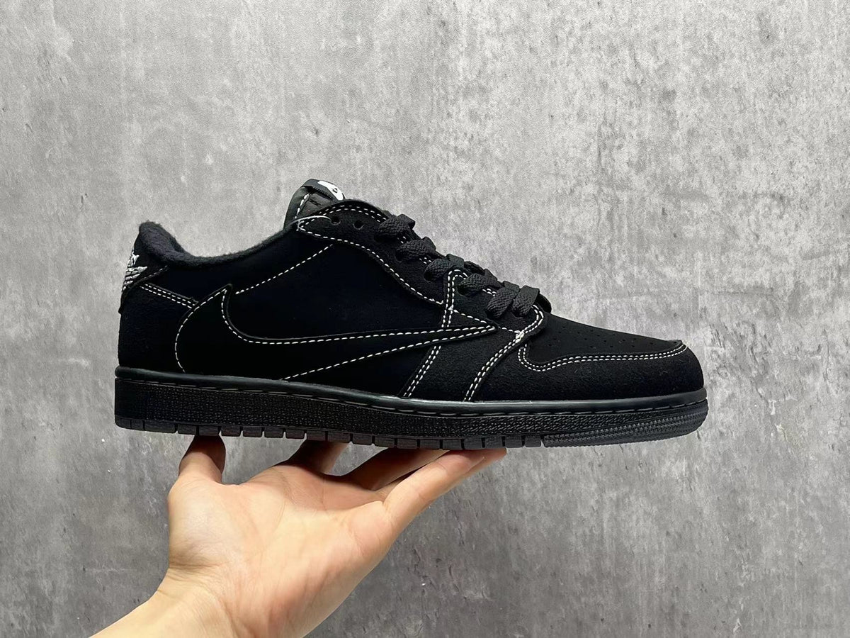 Air Jordan 1 Low TS Black Phantom Reverse Swoosh