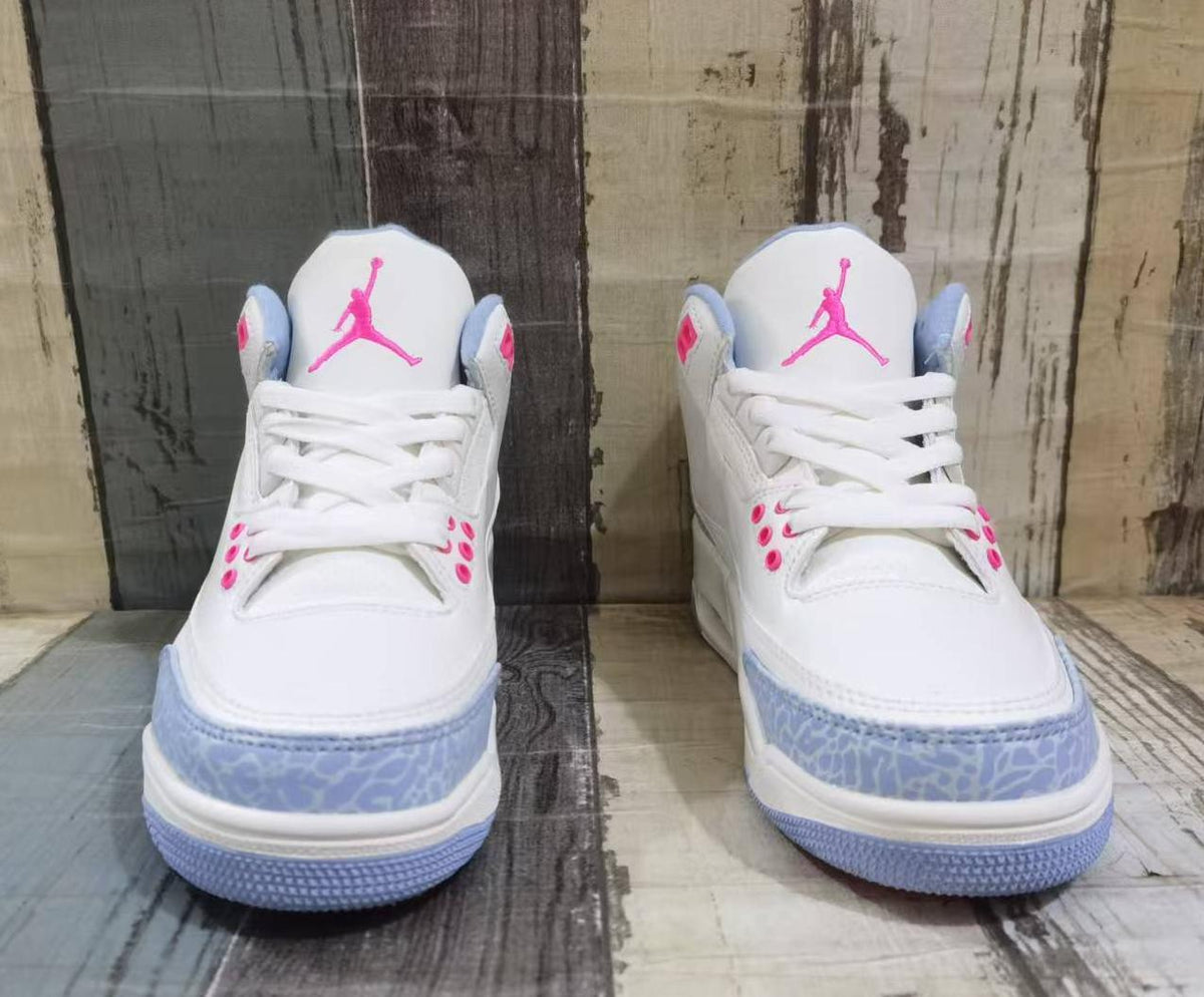 Air Jordan 3 Retro White Light Blue Pink