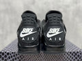 Air Jordan 4 Retro Black Snake Skin Bike