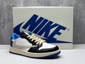 Air Jordan 1 Low White/Blue Lightning Reverse Swoosh