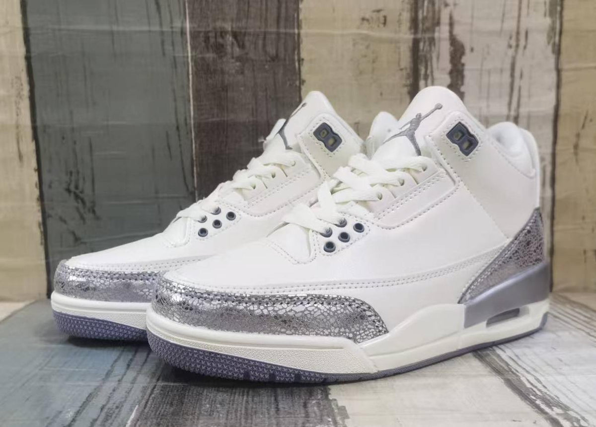 Air Jordan 3 Sail Metallic Silver