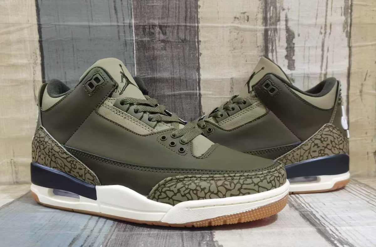 Air Jordan 3 Medium Olive(Man)