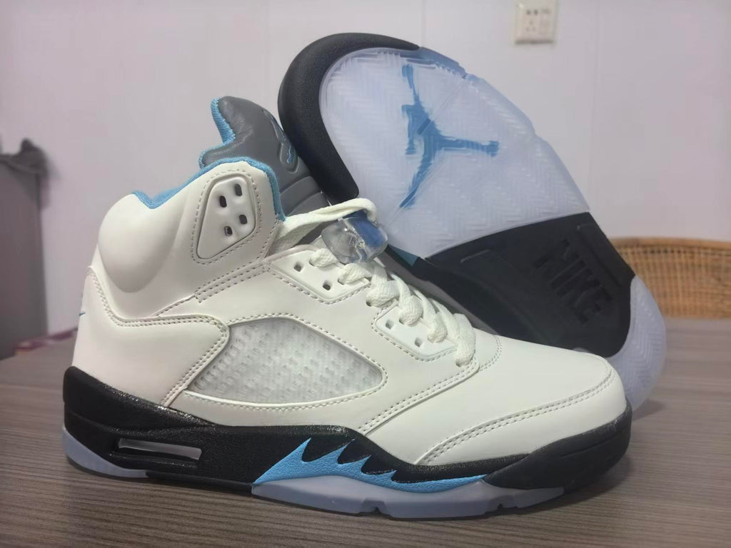Air Jordan 5 Retro White Light Blue