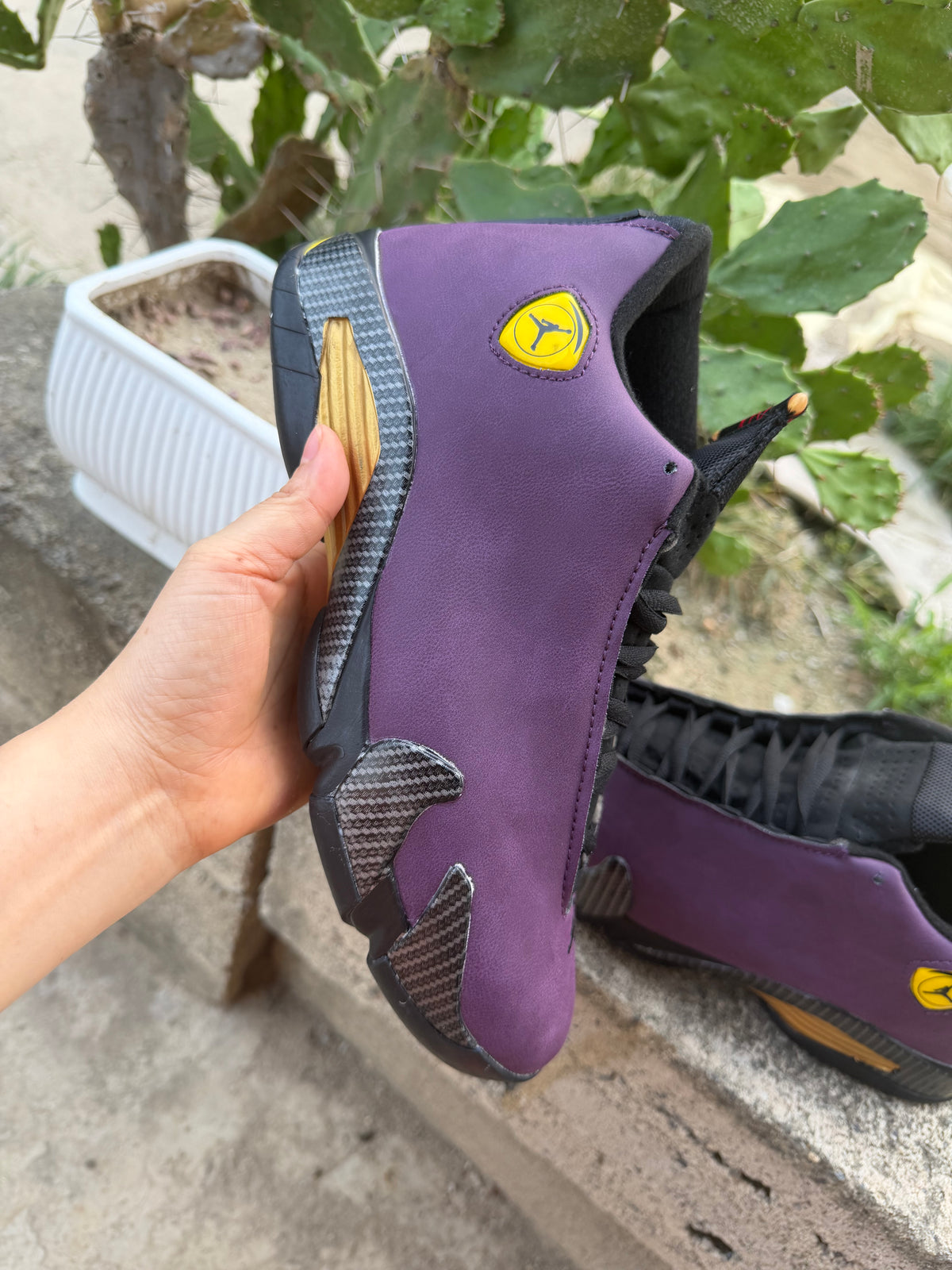 Air Jordan 14 Retro Purple Suede Custom