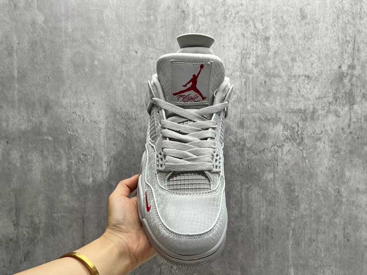 Air Jordan 4 x Nigel Sylvester Retro OG “Brick After Brick” Grey Red