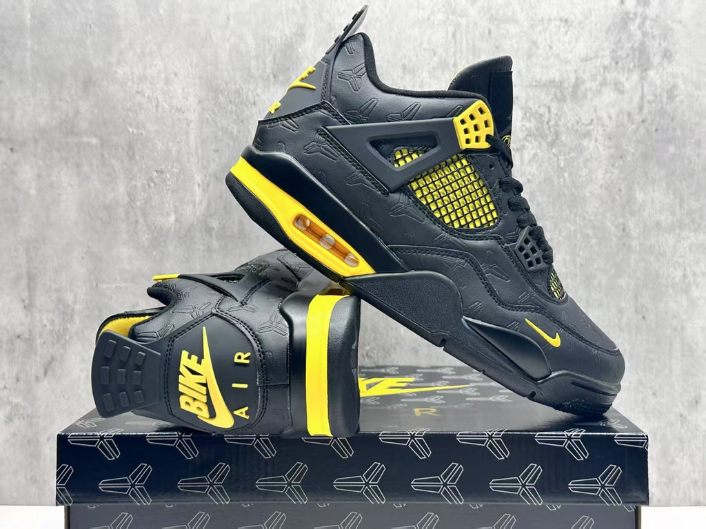 Air Jordan 4 Retro Black Gold Bike