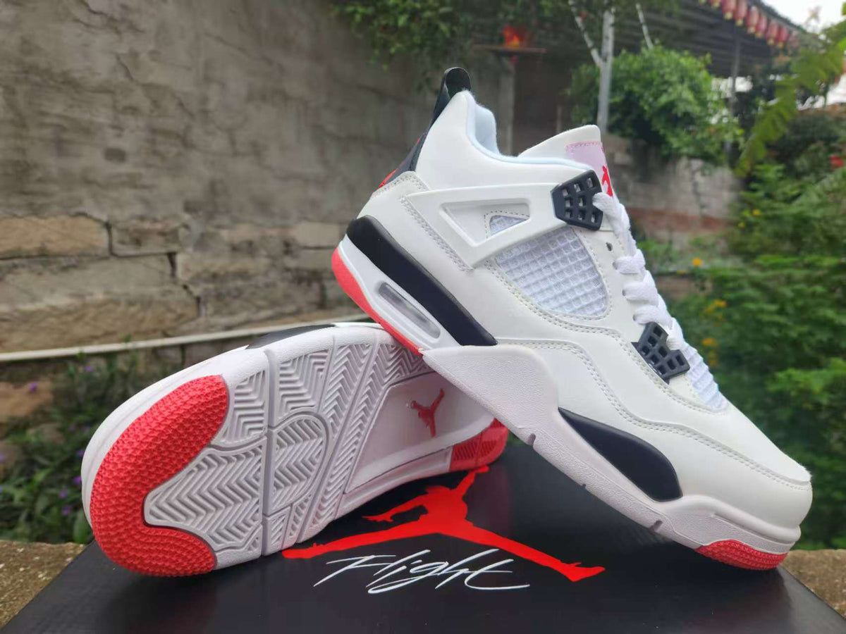 Air Jordan 4 Metallic Pack White Red