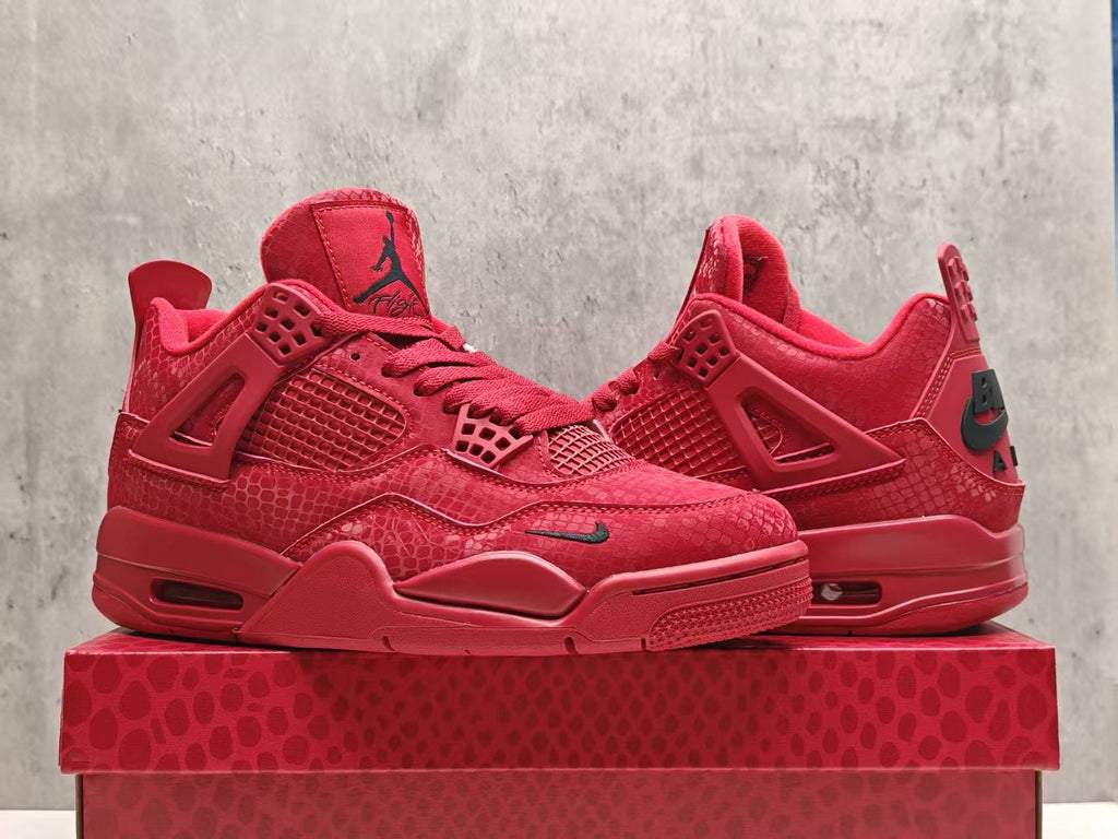 Air Jordan 4 Retro Red Snake Skin