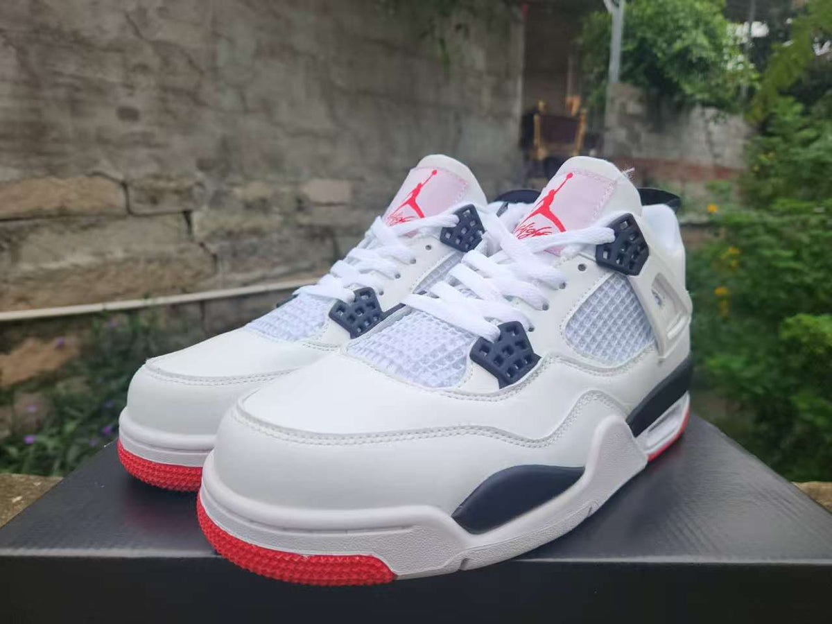 Air Jordan 4 Metallic Pack White Red