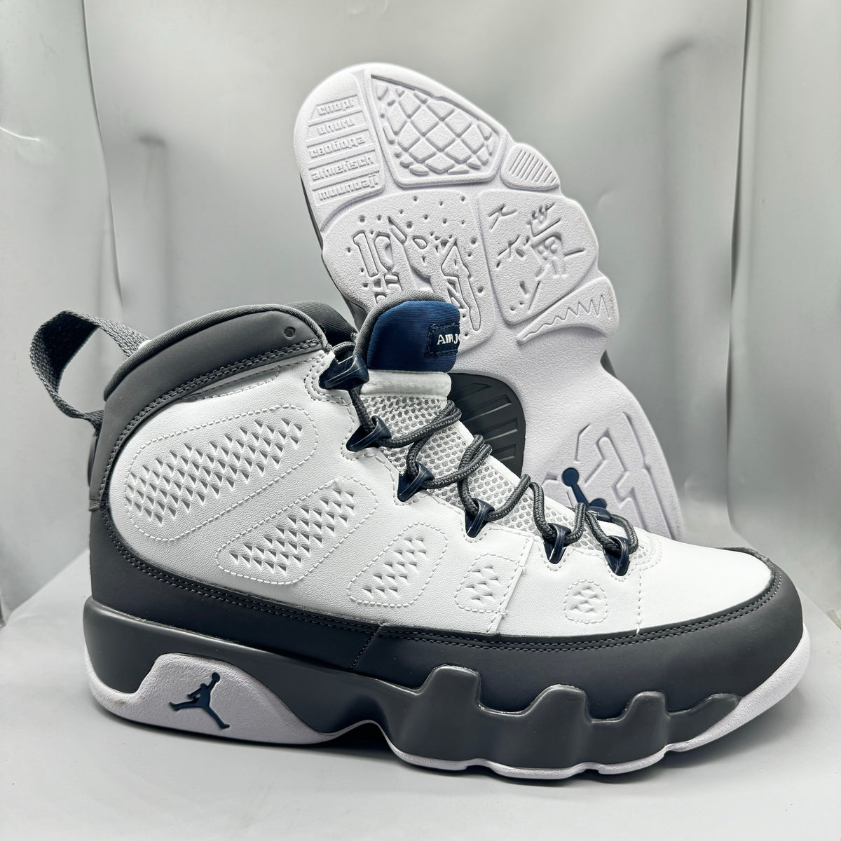 Air Jordan 9 Retro White Dark Grey
