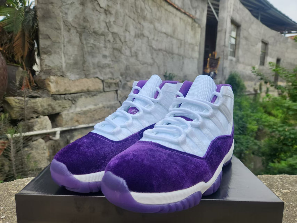 Air Jordan 11 Retro White & Royal Purple