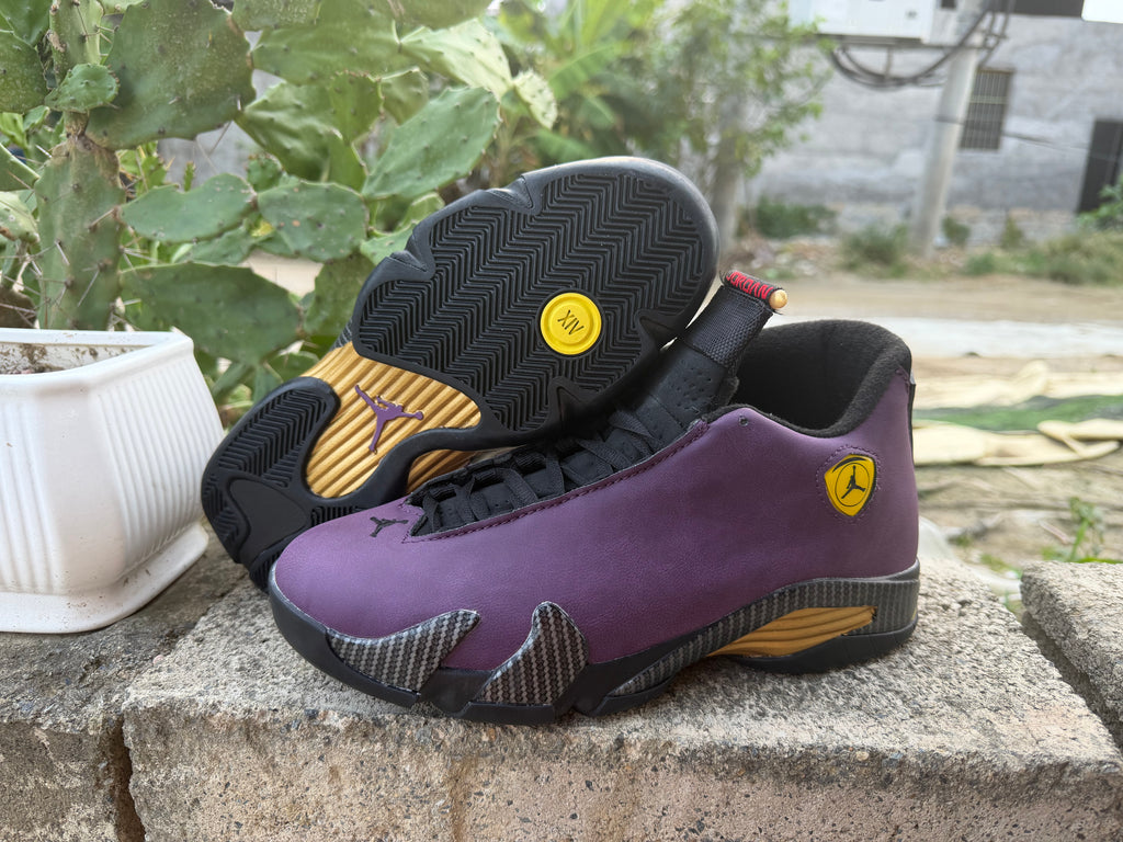Air Jordan 14 Retro Purple Suede Custom
