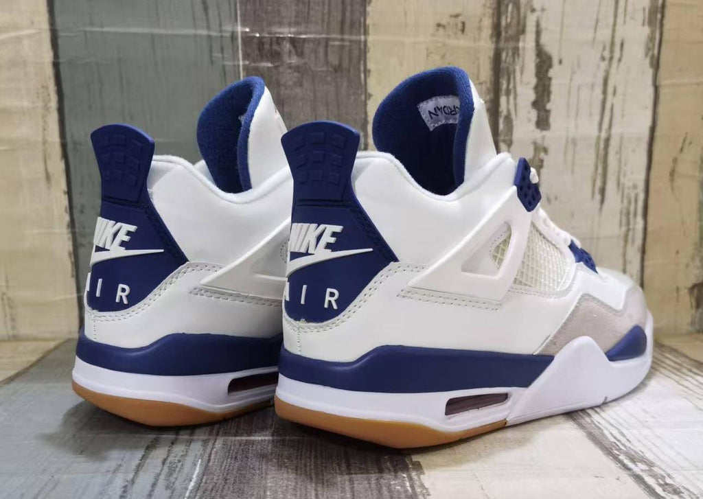 Air Jordan 4 Retro White Navy Gum Sole