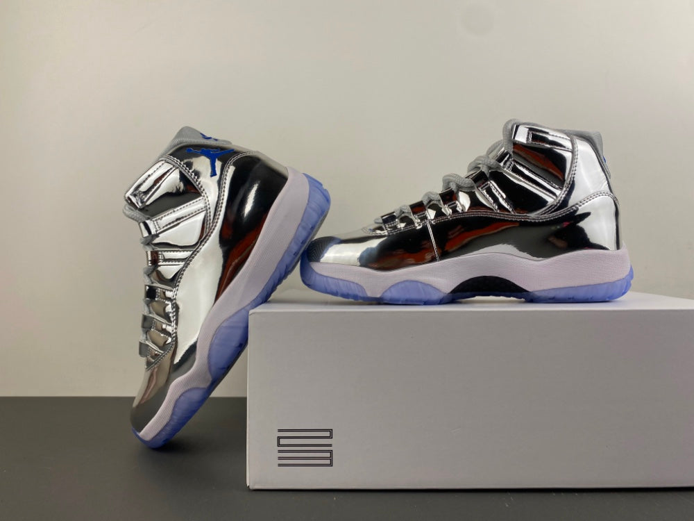 Air Jordan 11 Retro Metallic Silver Custom