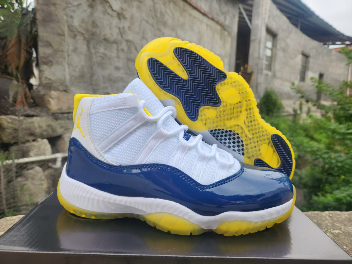 Air Jordan 11 White Navy Blue Custom 2026