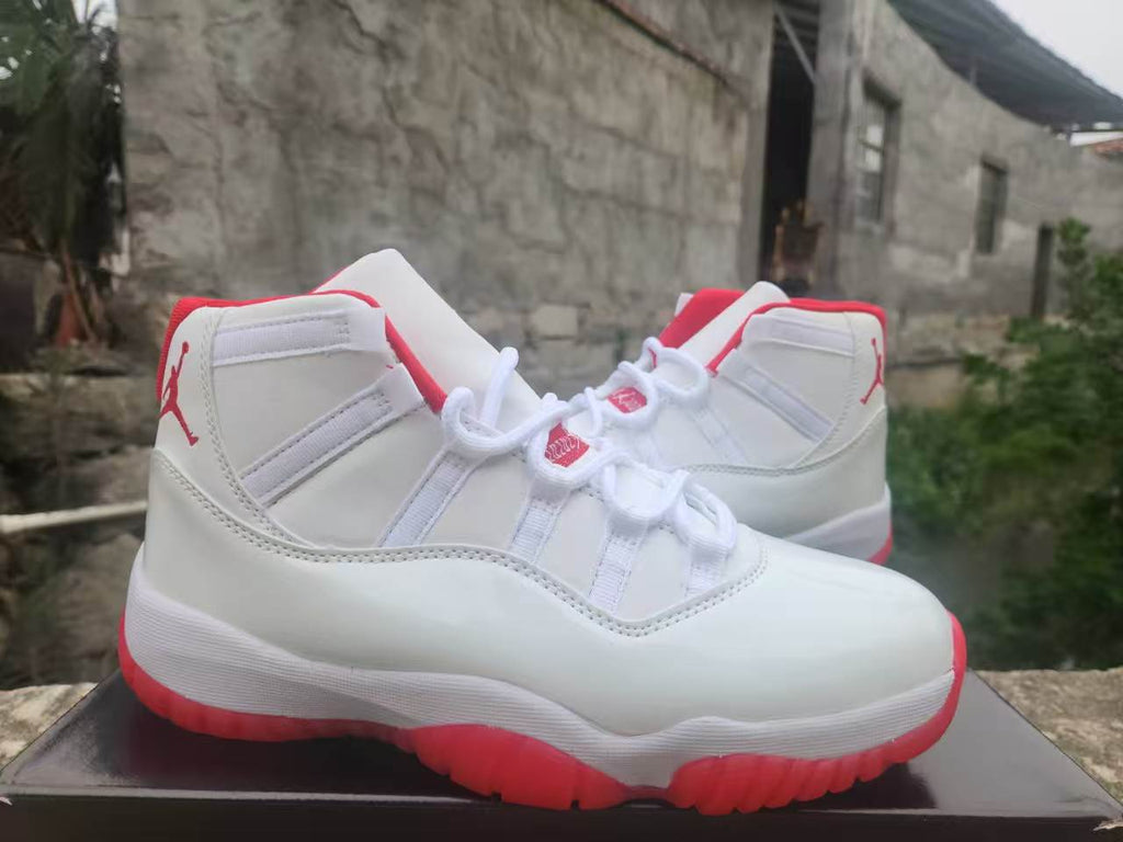 Air Jordan 11 White & Varsity Red Custom 2026