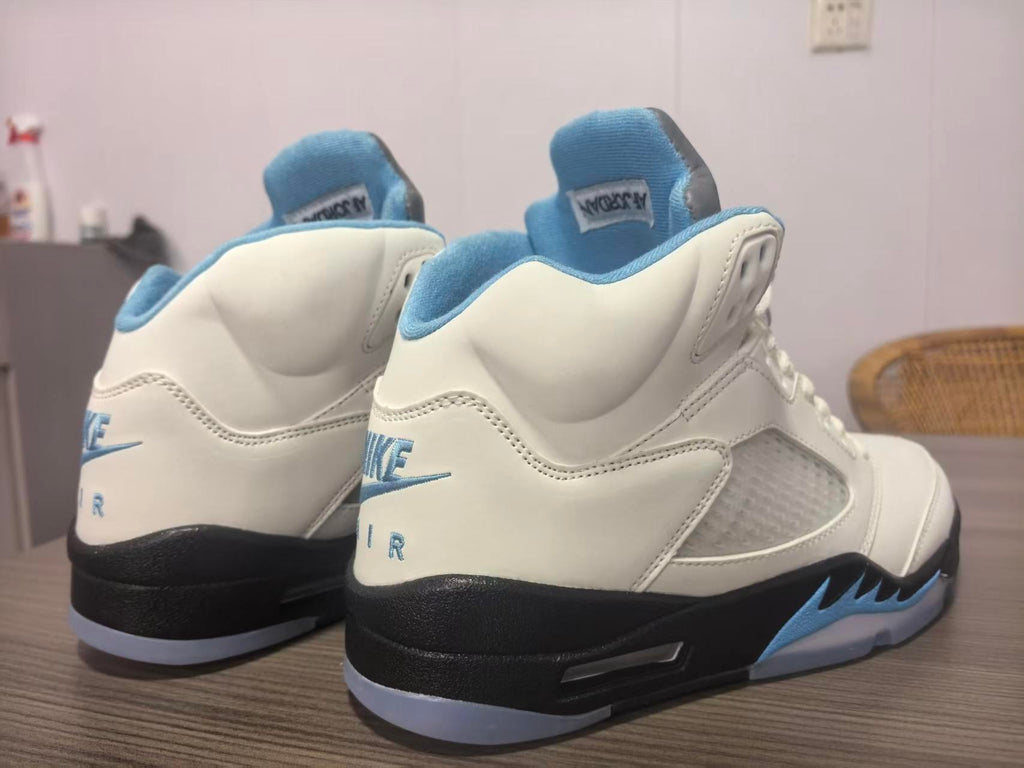 Air Jordan 5 Retro White Light Blue