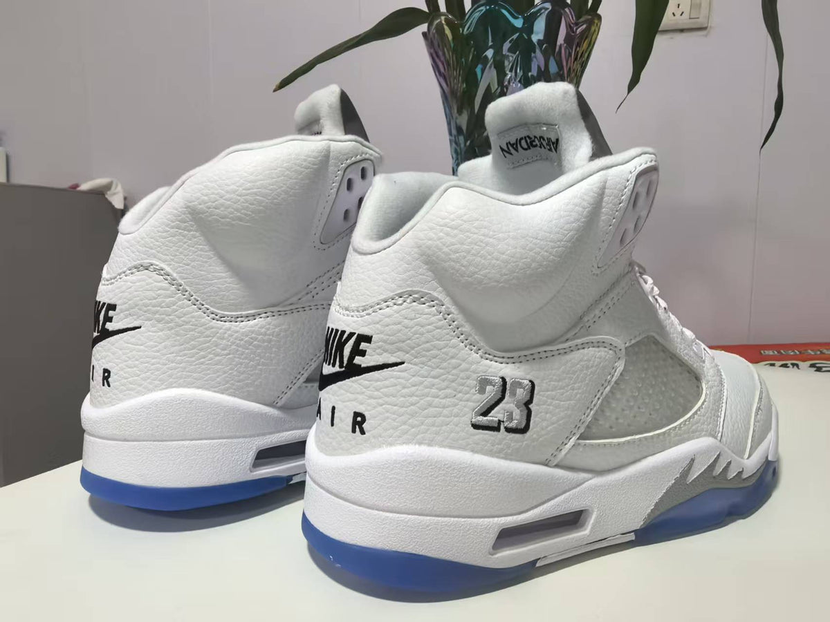 Air Jordan 5 Retro OG White Black Metallic Silver