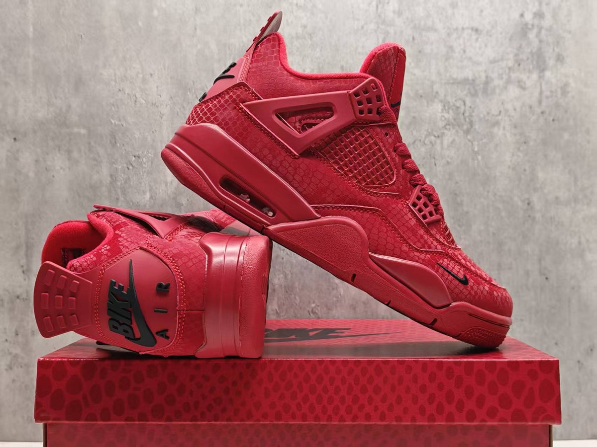 Air Jordan 4 Retro Red Snake Skin