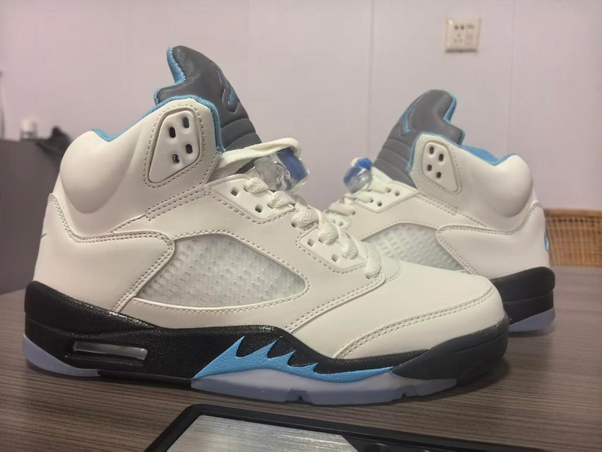 Air Jordan 5 Retro White Light Blue