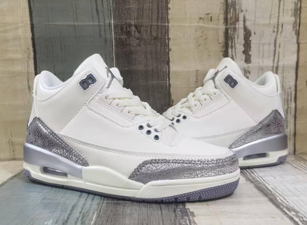 Air Jordan 3 Sail Metallic Silver