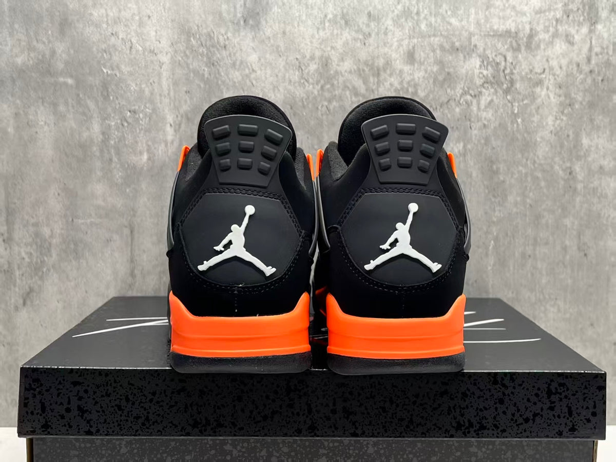 Men's Nike Air Jordan 4 Retro Orange Shoes