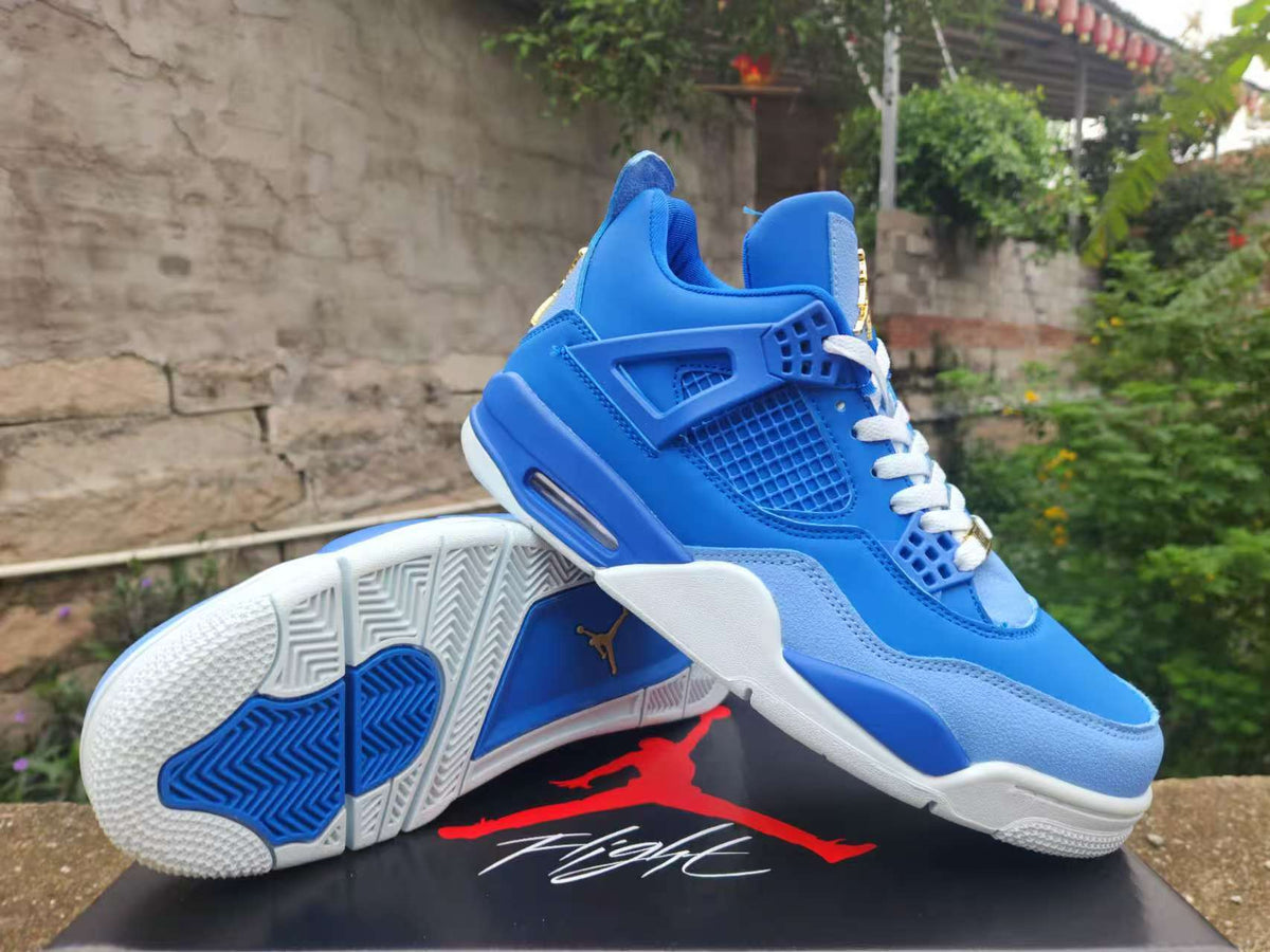 Air Jordan 4 Retro Blue Gold