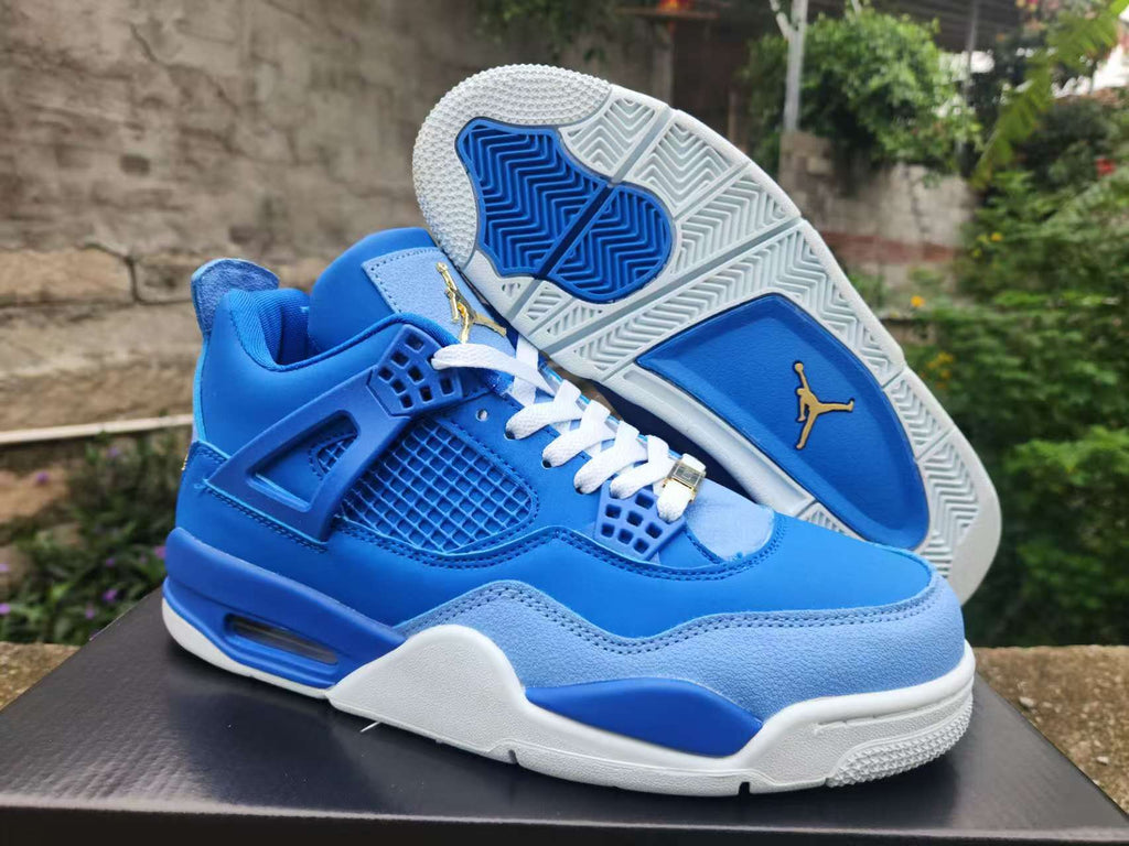 Air Jordan 4 Retro Blue Gold