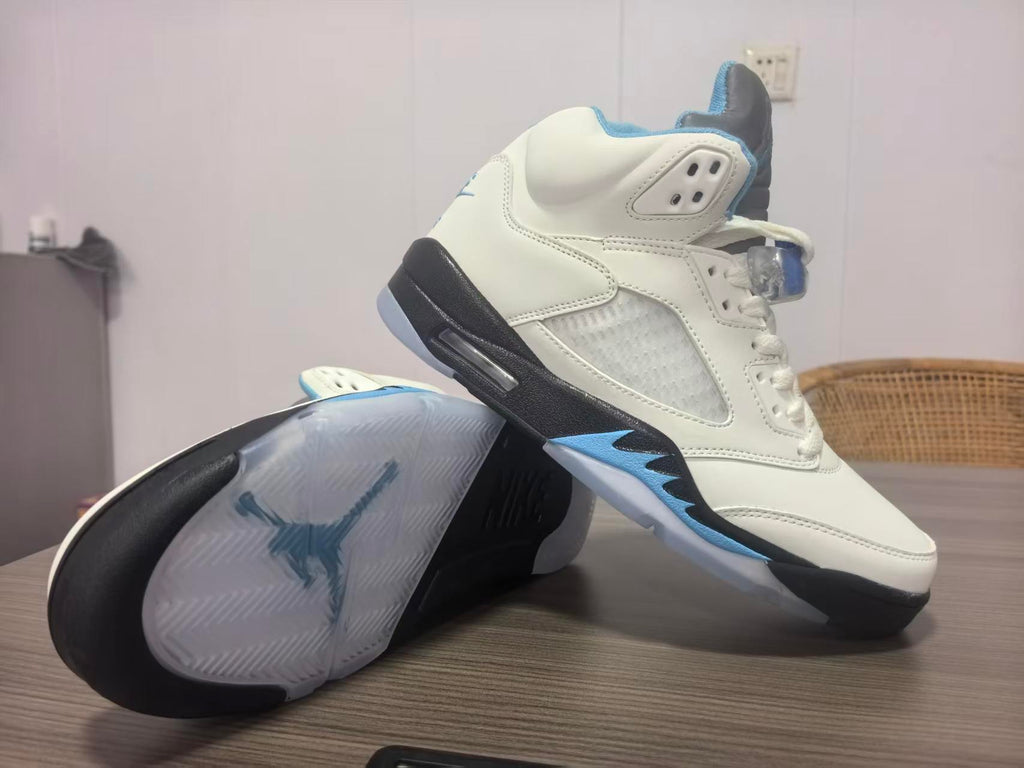 Air Jordan 5 Retro White Light Blue