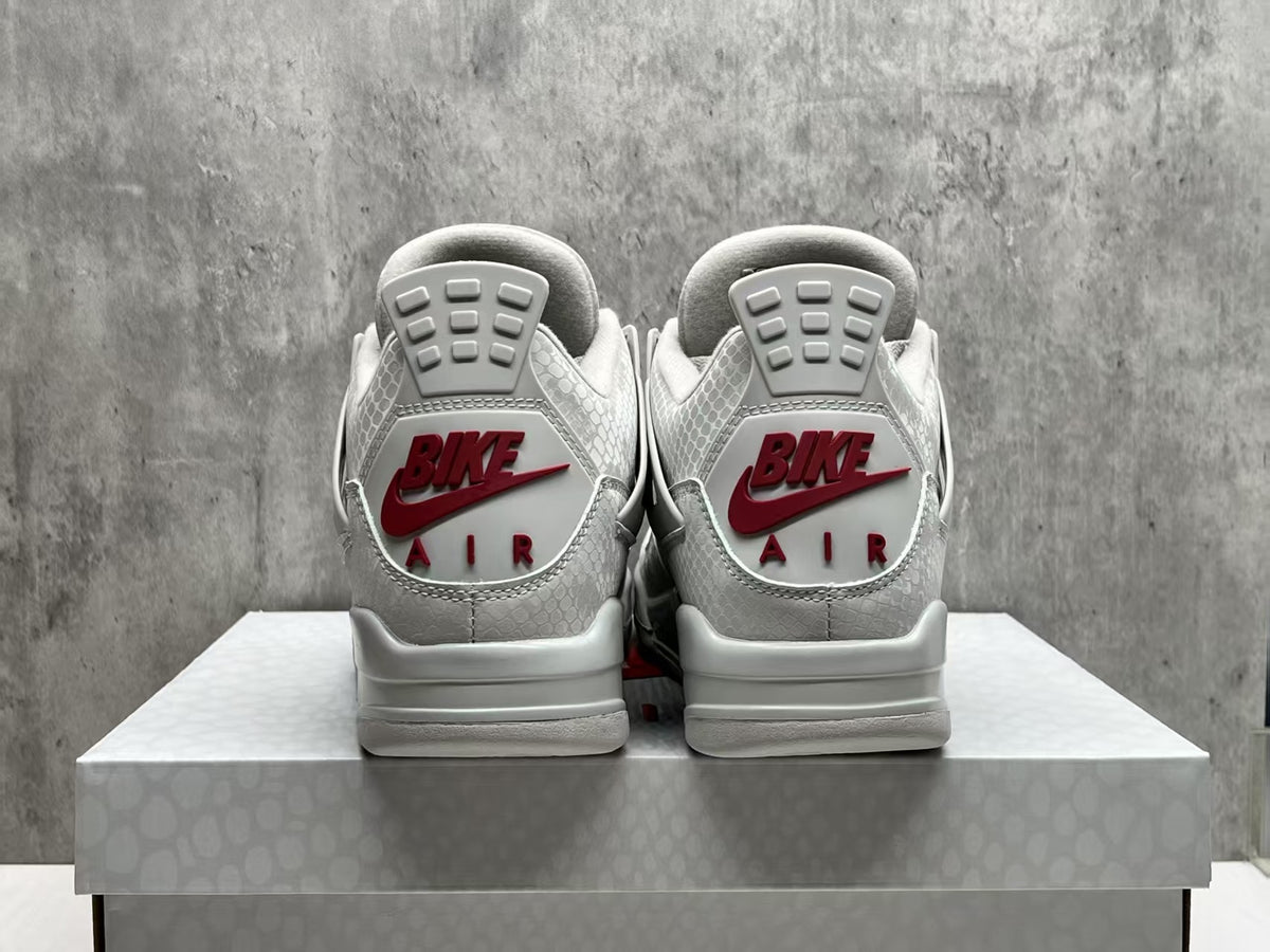 Air Jordan 4 x Nigel Sylvester Retro OG “Brick After Brick” Grey Red
