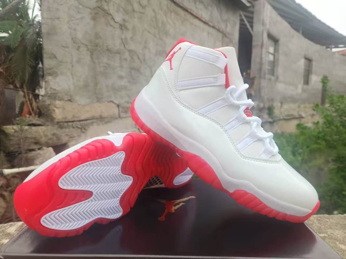 Air Jordan 11 White & Varsity Red Custom 2026