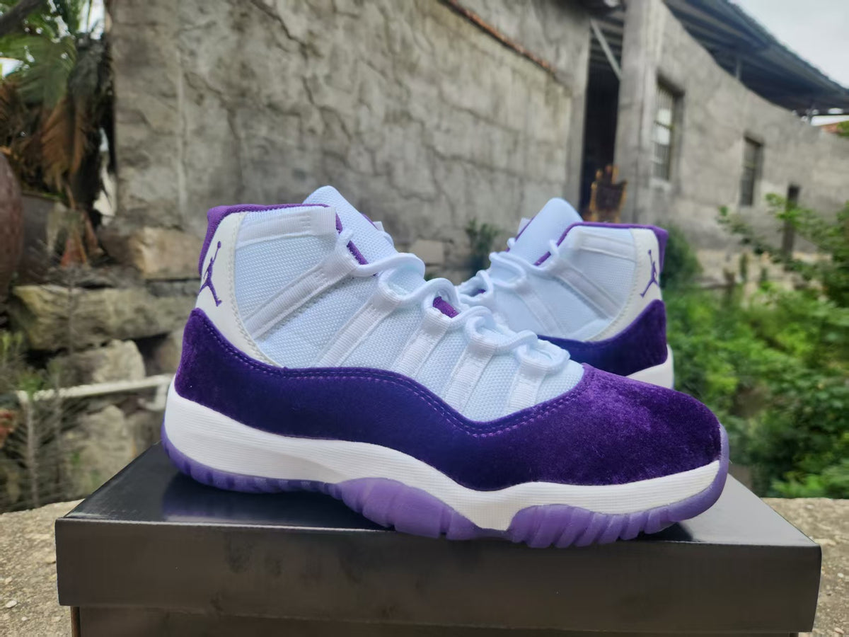 Air Jordan 11 Retro White & Royal Purple