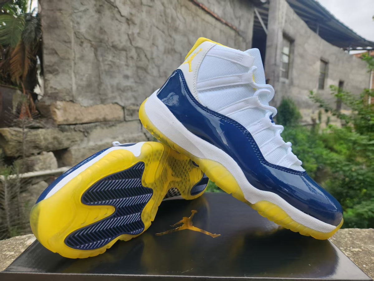 Air Jordan 11 White Navy Blue Custom 2026