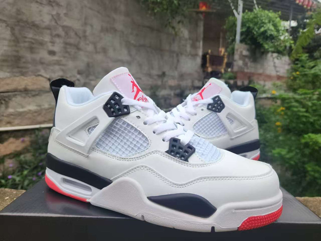Air Jordan 4 Metallic Pack White Red