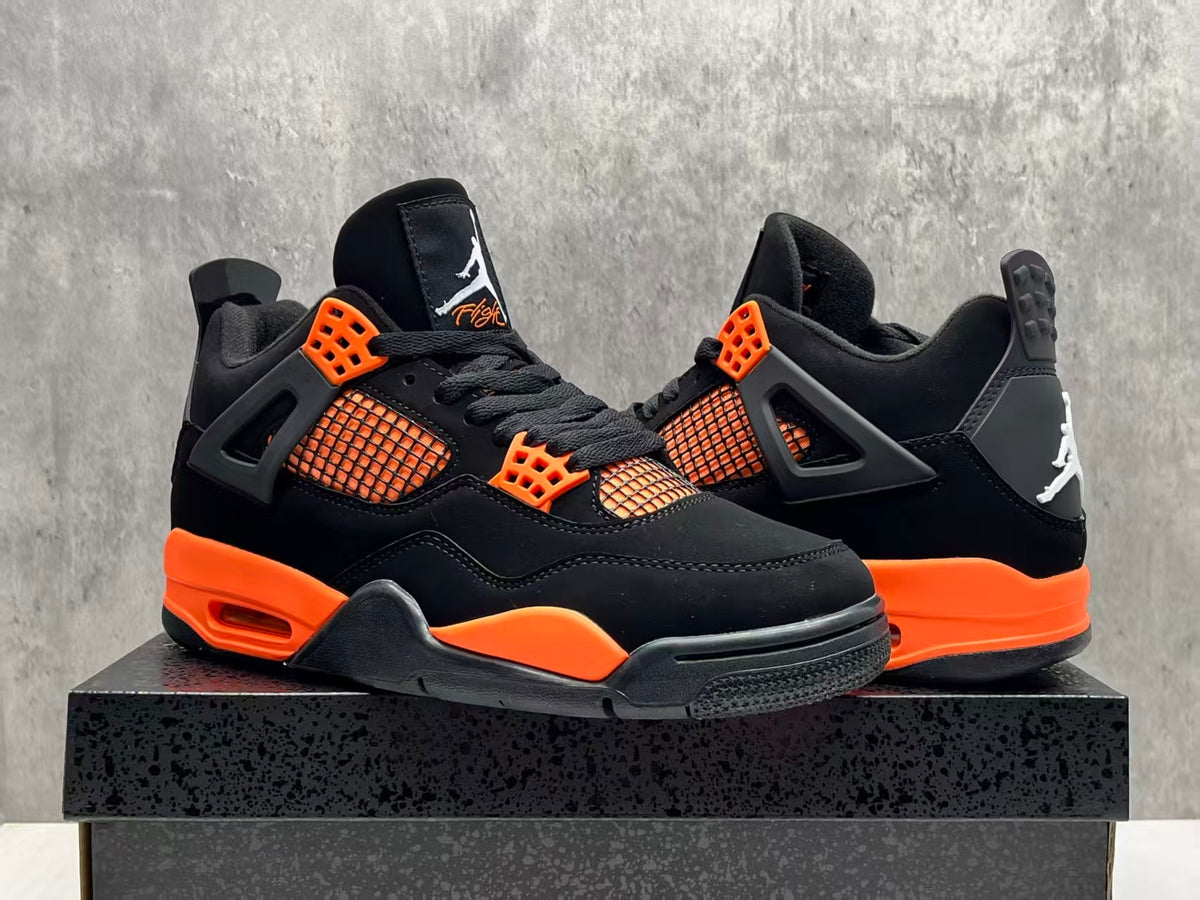 Men's Nike Air Jordan 4 Retro Orange Shoes