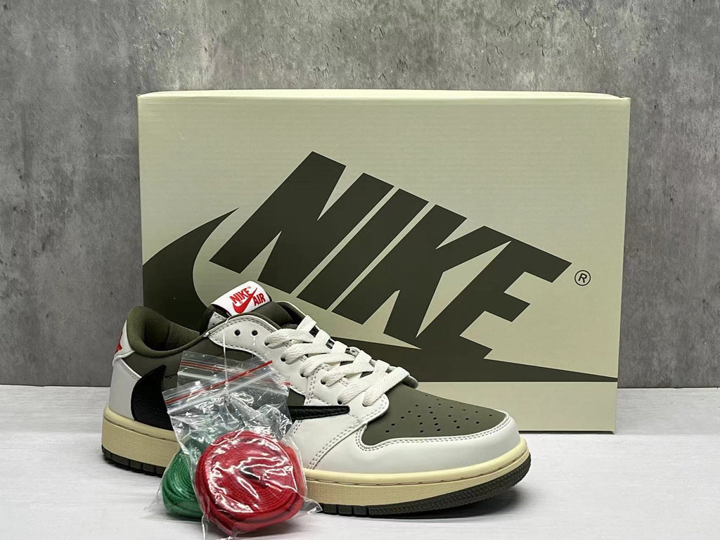 Travis Scott x Air Jordan 1 Retro Low OG SP “Reverse Olive / Medium Olive”