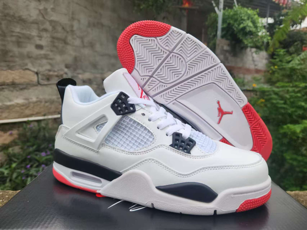 Air Jordan 4 Metallic Pack White Red