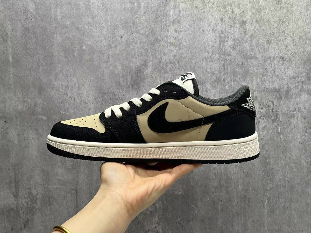 Air Jordan 1 D – Black and Beige Pattern