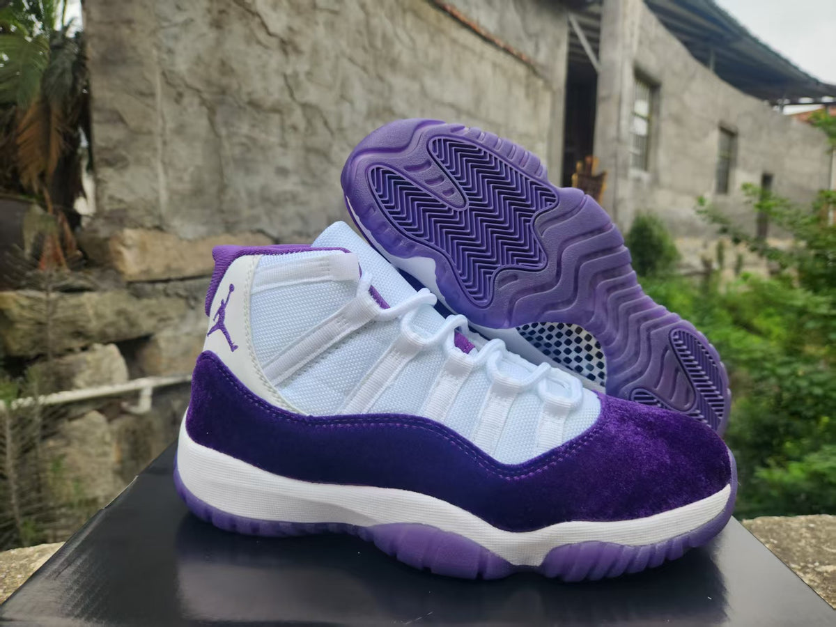 Air Jordan 11 Retro White & Royal Purple