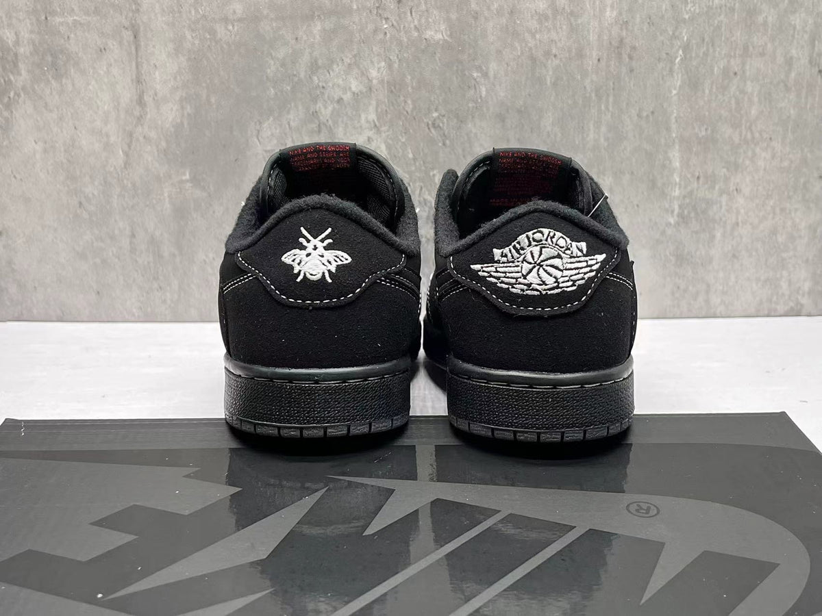 Air Jordan 1 Low TS Black Phantom Reverse Swoosh