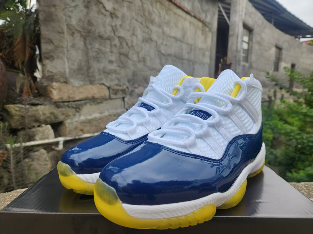 Air Jordan 11 White Navy Blue Custom 2026