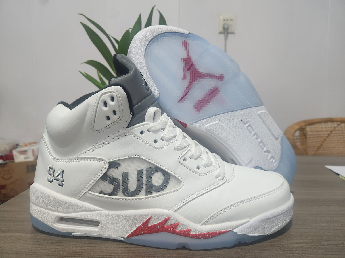 Supreme x Air Jordan 5 Retro “White”